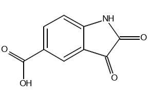 2,3-Dioxoindoline-5-carboxylicacid structure, CAS 25128-32-9