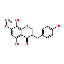 8-O-Demethyl-7-O-methyl-3,9-dihydropunctatin structure, CAS 93078-83-2