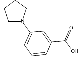 3-(Pyrrolidin-1-yl)benzoicacid structure, CAS 72548-79-9