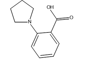 2-Pyrrolidin-1-yl-benzoicacid structure, CAS 78648-27-8