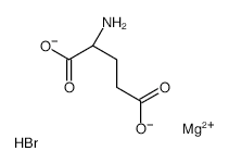 magnesium hydrogen L-2-aminoglutarate hydrobromide structure, CAS 53459-38-4