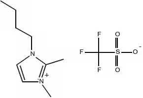 1-Butyl-2,3-dimethylimidazolium trifluoromethansulfonate structure, CAS 765910-73-4