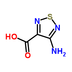 4-amino-1,2,5-thiadiazole-3-carboxylicacid structure, CAS 2829-58-5