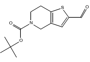 tert-butyl2-formyl-6,7-dihydrothieno[3,2-c]pyridine-5(4H)-carboxylate structure, CAS 165947-55-7