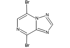5,8-dibromo-[1,2,4]triazolo[1,5-a]pyrazine structure, CAS 959755-46-5