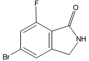 5-bromo-7-fluoroisoindolin-1-one structure, CAS 957346-37-1