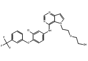 2-mercapto-6-phenyl-5H-pyrrolo[3,2-d]pyrimidin-4-ol structure, CAS 237435-30-2