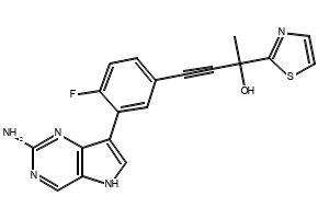 2-amino-6-phenyl-5H-pyrrolo[3,2-d]pyrimidin-4-ol structure, CAS 237435-29-9