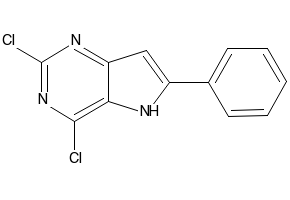 6-phenyl-5H-pyrrolo[3,2-d]pyrimidine-2,4-diol structure, CAS 34771-39-6