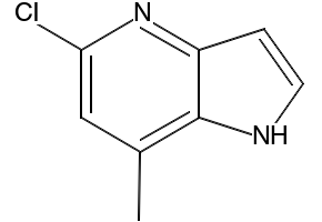 7-chloro-5-methyl-2-phenyl-1H-pyrrolo[3,2-b]pyridine structure, CAS 1026076-88-9