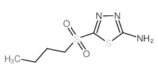 5-(butylsulfonyl)-1,3,4-thiadiazol-2-amine structure, CAS 72836-17-0