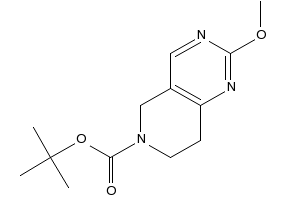 tert-butyl2-methoxy-7,8-dihydropyrido[4,3-d]pyrimidine-6(5H)-carboxylate structure, CAS 900156-22-1