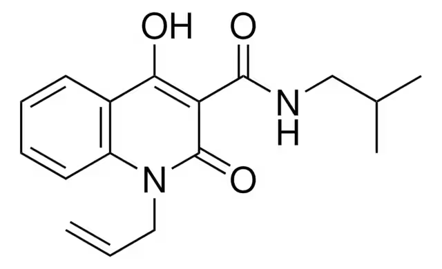 ethyl1-allyl-4-hydroxy-2-oxo-1,2-dihydro-1,8-naphthyridine-3-carboxylate structure, CAS 82360-75-6