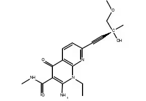 ethyl4-hydroxy-7-methyl-2-oxo-1,2-dihydro-1,8-naphthyridine-3-carboxylate structure, CAS 76336-15-7