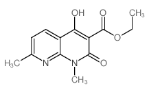 ethyl4-hydroxy-1,7-dimethyl-2-oxo-1,2-dihydro-1,8-naphthyridine-3-carboxylate structure, CAS 69407-72-3