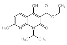 ethyl4-hydroxy-1-isopropyl-7-methyl-2-oxo-1,2-dihydro-1,8-naphthyridine-3-carboxylate structure, CAS 1253791-01-3