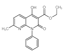 ethyl4-hydroxy-7-methyl-2-oxo-1-phenyl-1,2-dihydro-1,8-naphthyridine-3-carboxylate structure, CAS 1253791-02-4
