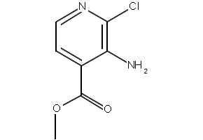 Methyl3-amino-2-chloroisonicotinate structure, CAS 173435-41-1