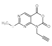 7-(methylthio)-1-(prop-2-ynyl)-1H-pyrimido[4,5-d][1,3]oxazine-2,4-dione structure, CAS 1253792-66-3