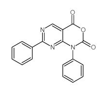 1,7-diphenyl-1H-pyrimido[4,5-d][1,3]oxazine-2,4-dione structure, CAS 76360-78-6