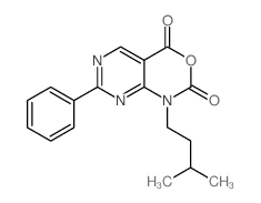 1-isopentyl-7-phenyl-1H-pyrimido[4,5-d][1,3]oxazine-2,4-dione structure, CAS 1253791-44-4
