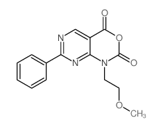 1-(2-methoxyethyl)-7-phenyl-1H-pyrimido[4,5-d][1,3]oxazine-2,4-dione structure, CAS 76361-14-3