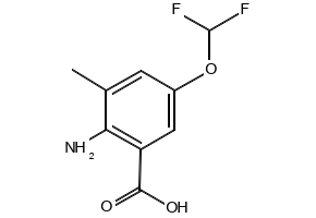 methyl5-(difluoromethoxy)-2-methylbenzoate structure, CAS 1190320-23-0
