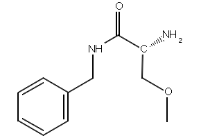 (R)-2-amino-N-benzyl-3-methoxypropanamide structure, CAS 196601-69-1