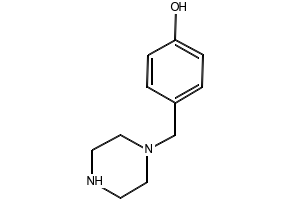 1-(4-Hydroxybenzyl)piperazine structure, CAS 75341-33-2