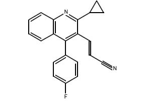 (E)-3-[2-Cyclopropyl-4-(4-fluorophenyl)-3-quinolinyl]-2-propenal structure, CAS 148901-68-2