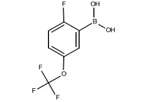 2-Fluoro-5-(trifluoromethoxy)phenylboronicacid structure, CAS 881402-22-8