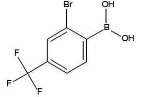 2-Bromo-4-(trifluoromethyl)phenylboronicacid structure, CAS 959997-88-7