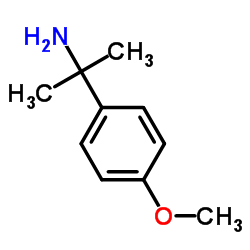 2-(4-methoxyphenyl)propan-2-amine structure, CAS 30568-44-6