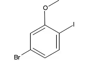 4-bromo-1-iodo-2-methoxybenzene structure, CAS 791642-68-7