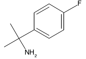 2-(4-fluorophenyl)propan-2-amine structure, CAS 17797-10-3