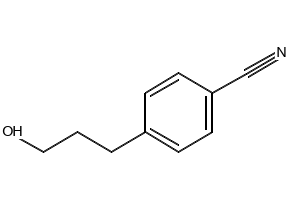 4-(3-hydroxypropyl)benzonitrile structure, CAS 83101-12-6
