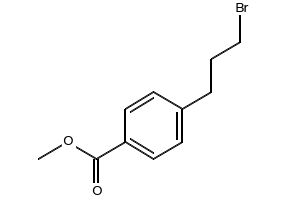 methyl4-(3-bromopropyl)benzoate structure, CAS 113100-86-0
