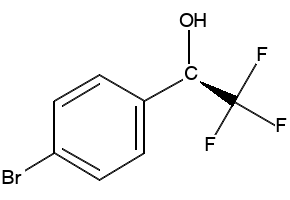 (R)-1-(4-bromophenyl)-2,2,2-trifluoroethanol structure, CAS 80418-12-8