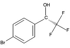 (S)-1-(4-bromophenyl)-2,2,2-trifluoroethanol structure, CAS 80418-13-9