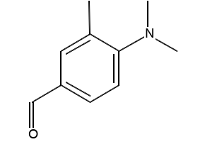 4-(dimethylamino)-3-methylbenzaldehyde structure, CAS 1424-69-7