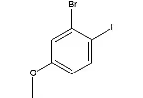 2-bromo-1-iodo-4-methoxybenzene structure, CAS 466639-53-2