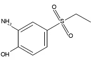 4-Ethylsulfonyl-2-aminophenol structure, CAS 43115-40-8