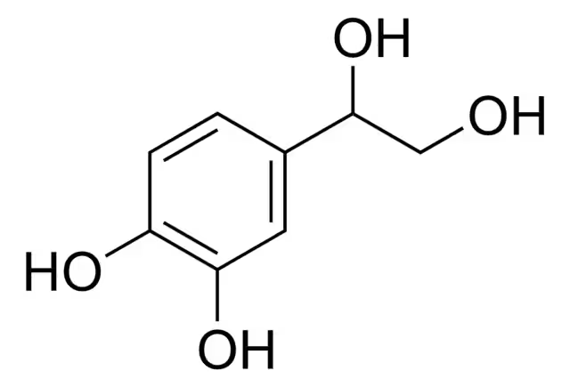 3,4-Dihydroxyphenylglycol structure, CAS 28822-73-3