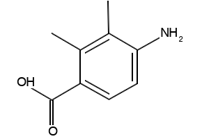 4-Amino-2,3-dimethyl-benzoicacid structure, CAS 5628-44-4