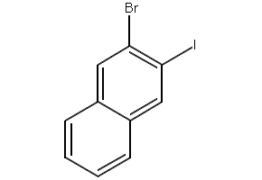 2-Bromo-3-iodonaphthalene structure, CAS 102153-44-6