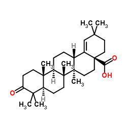 Moronicacid structure, CAS 6713-27-5