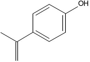 4-Isopropenylphenol structure, CAS 4286-23-1