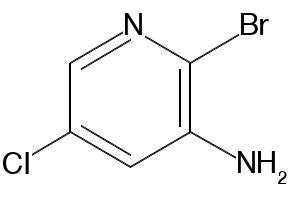 3-Amino-2-bromo-5-chloropyridine structure, CAS 90902-83-3