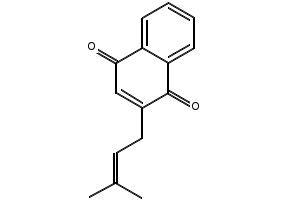 Deoxylapachol structure, CAS 3568-90-9