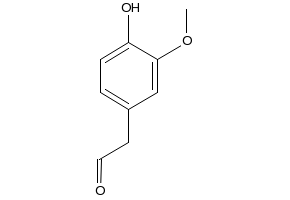 2-(4-hydroxy-3-methoxyphenyl)acetaldehyde structure, CAS 5703-24-2